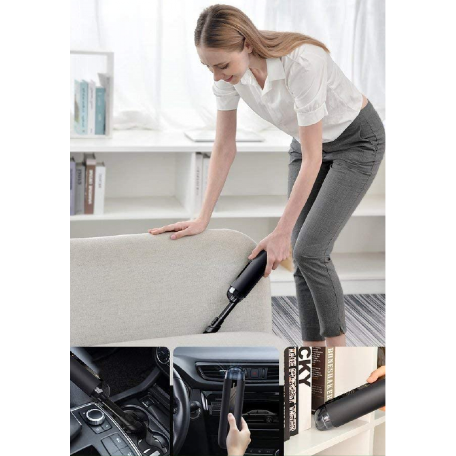 Baseus A2 Car Vacuum Cleaner Mini Handheld Auto Vacuum Cleaner with 5000Pa Powerful Suction For Home Car and Office ifixmobiles